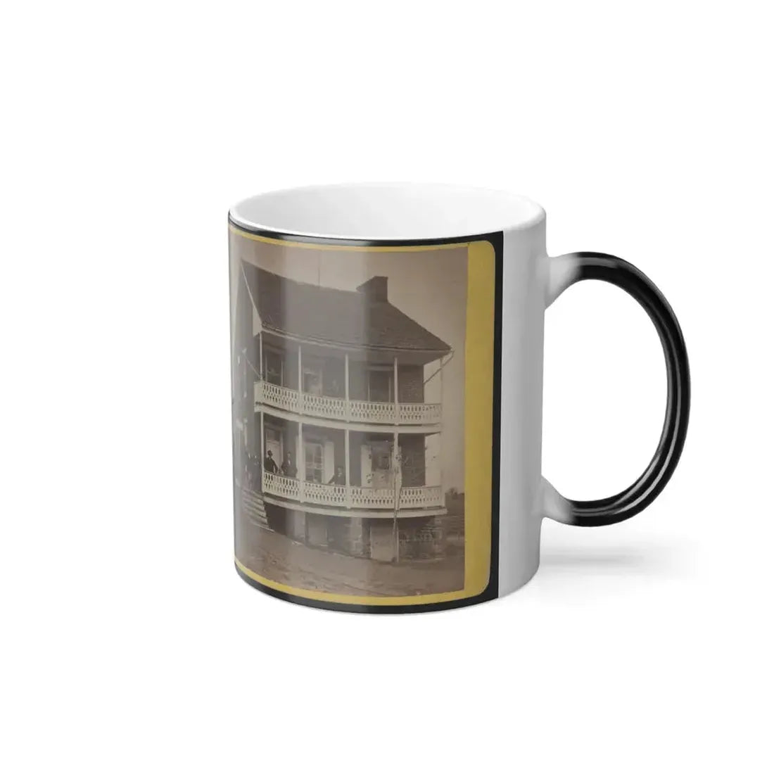 Battlefield Hotel, the Outer Post of Sharp Shooters (U.S. Civil War) Color Changing Coffee Mug 11oz - Go Mug Yourself