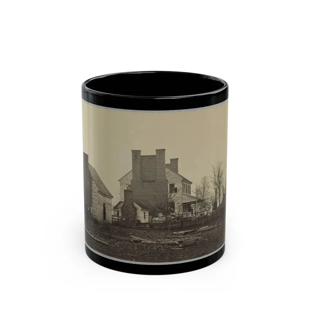Battlefield Of Bull Run, Lewis' House (U.S. Civil War) Black Coffee Mug 11oz - Go Mug Yourself