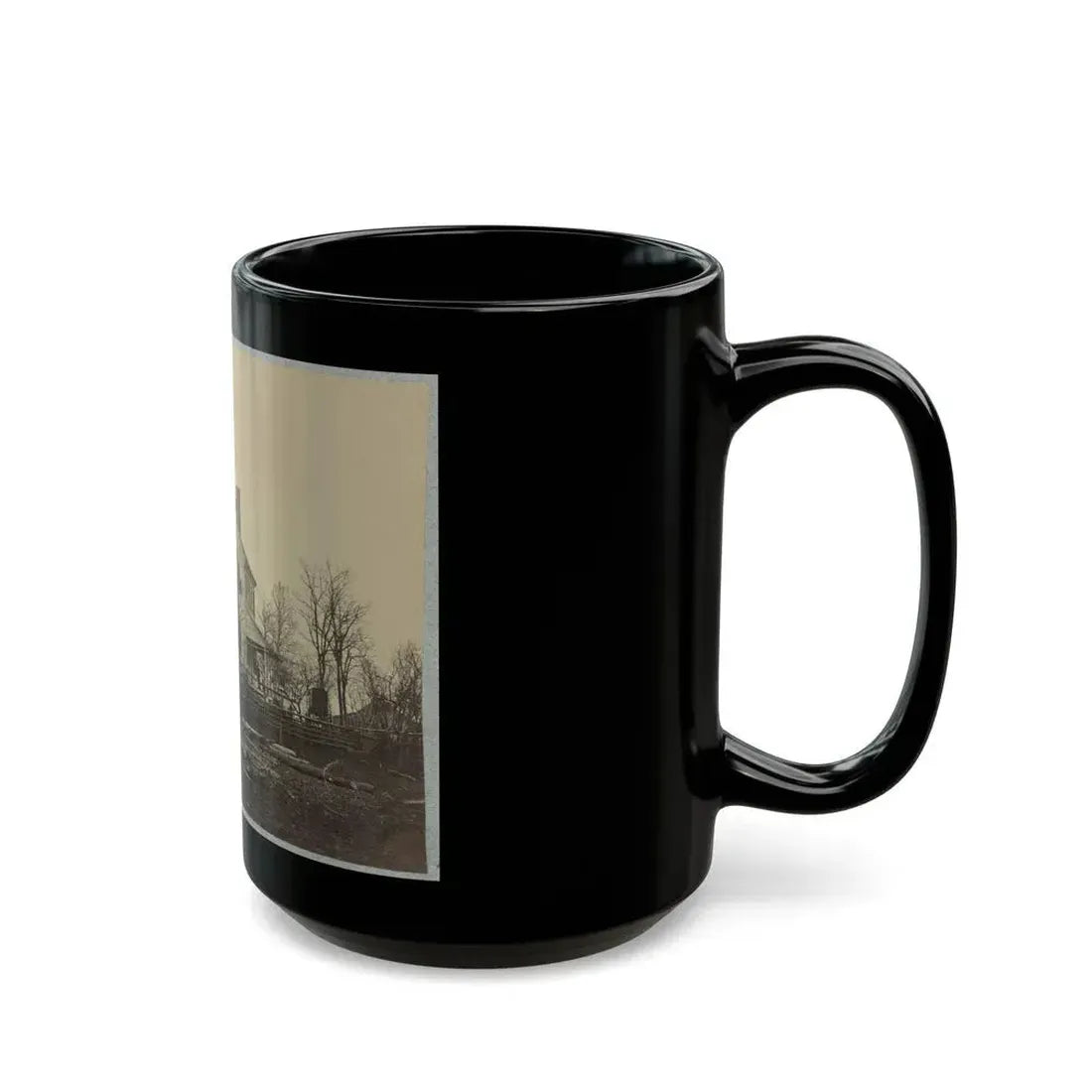 Battlefield Of Bull Run, Lewis' House (U.S. Civil War) Black Coffee Mug - Go Mug Yourself