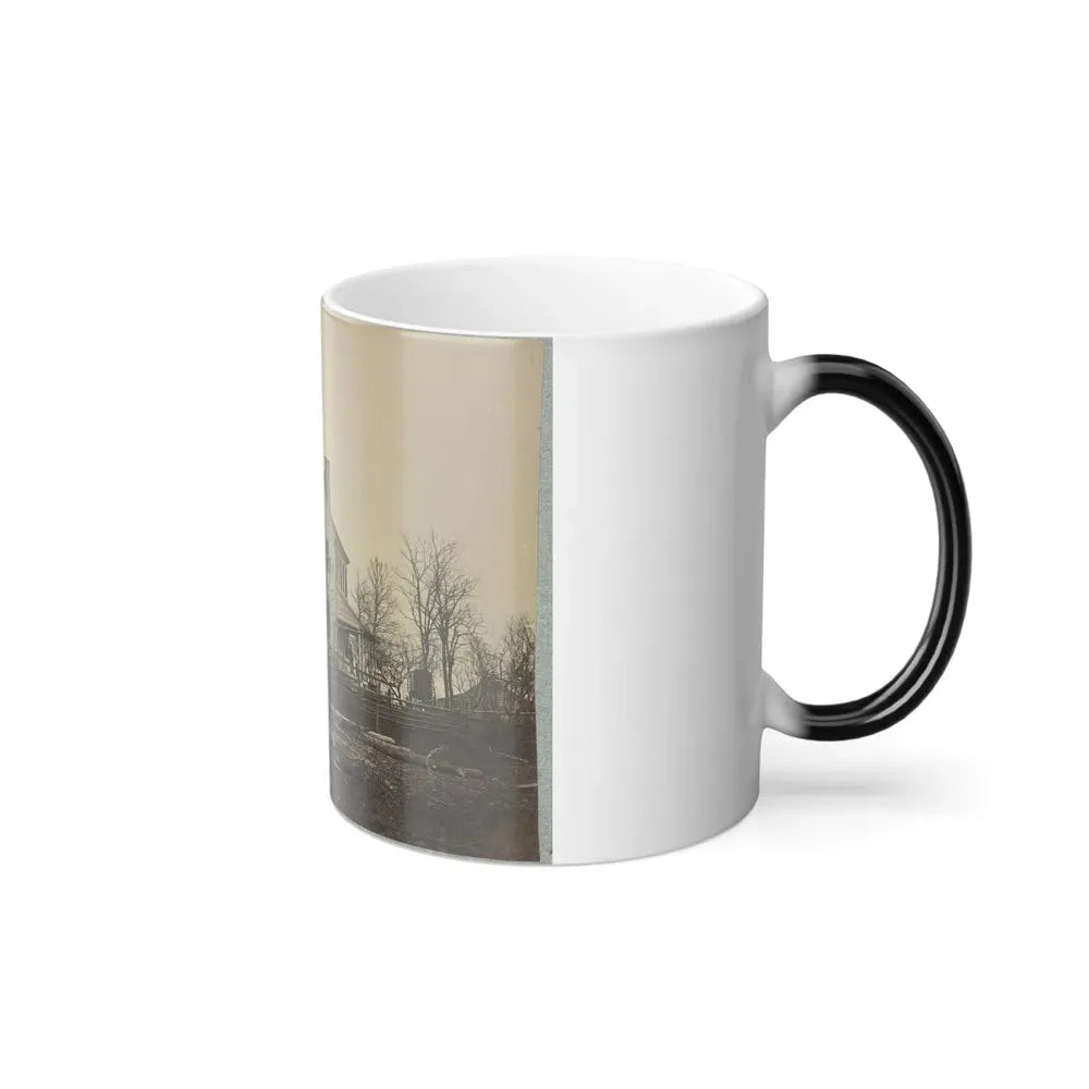 Battlefield of Bull Run, Lewis' House (U.S. Civil War) Color Changing Coffee Mug 11oz - Go Mug Yourself