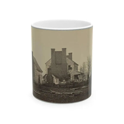 Battlefield Of Bull Run, Lewis' House (U.S. Civil War) White Coffee Mug 11oz - Go Mug Yourself