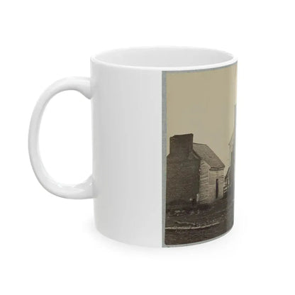 Battlefield Of Bull Run, Lewis' House (U.S. Civil War) White Coffee Mug - Go Mug Yourself