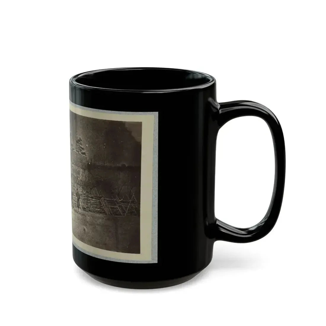 Battlefield Of Bull Run, Matthew's House (U.S. Civil War) Black Coffee Mug - Go Mug Yourself