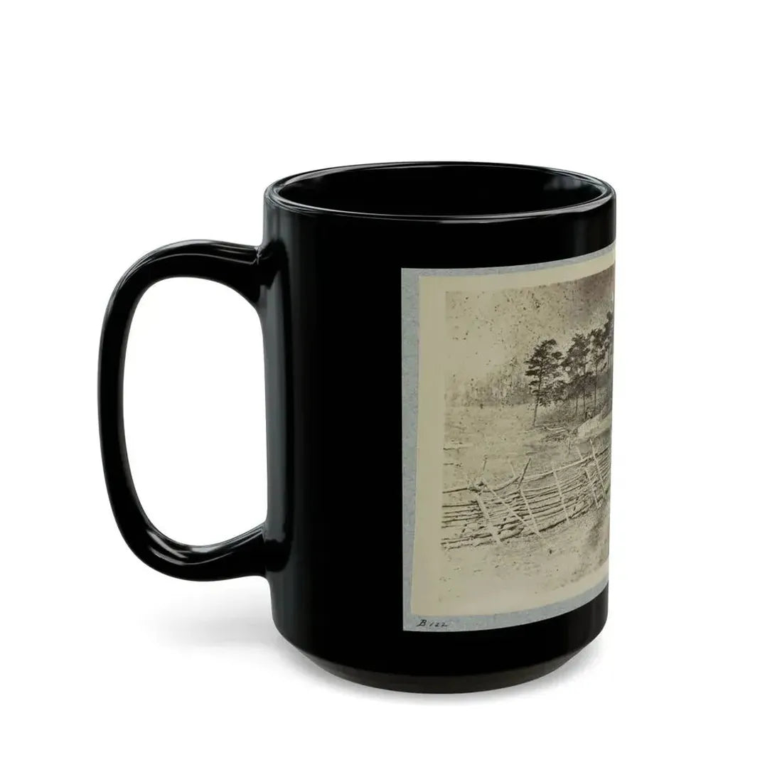 Battlefield Of Bull Run, Matthew's House (U.S. Civil War) Black Coffee Mug - Go Mug Yourself