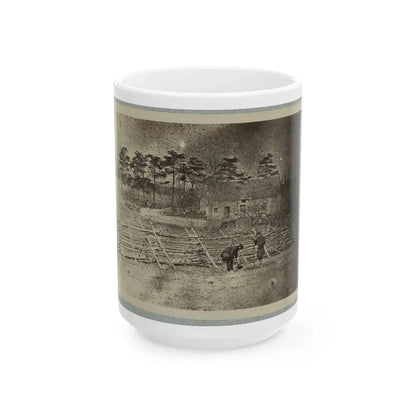 Battlefield Of Bull Run, Matthew's House (U.S. Civil War) White Coffee Mug 15oz - Go Mug Yourself