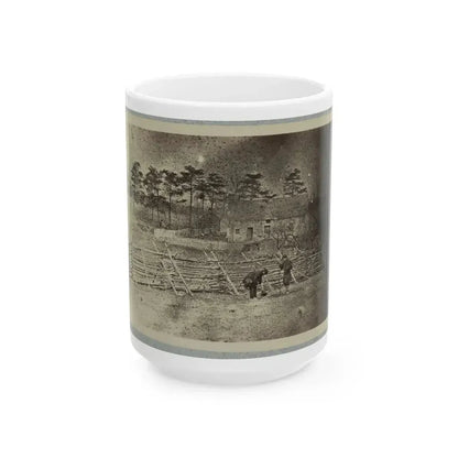 Battlefield Of Bull Run, Matthew's House (U.S. Civil War) White Coffee Mug 15oz - Go Mug Yourself
