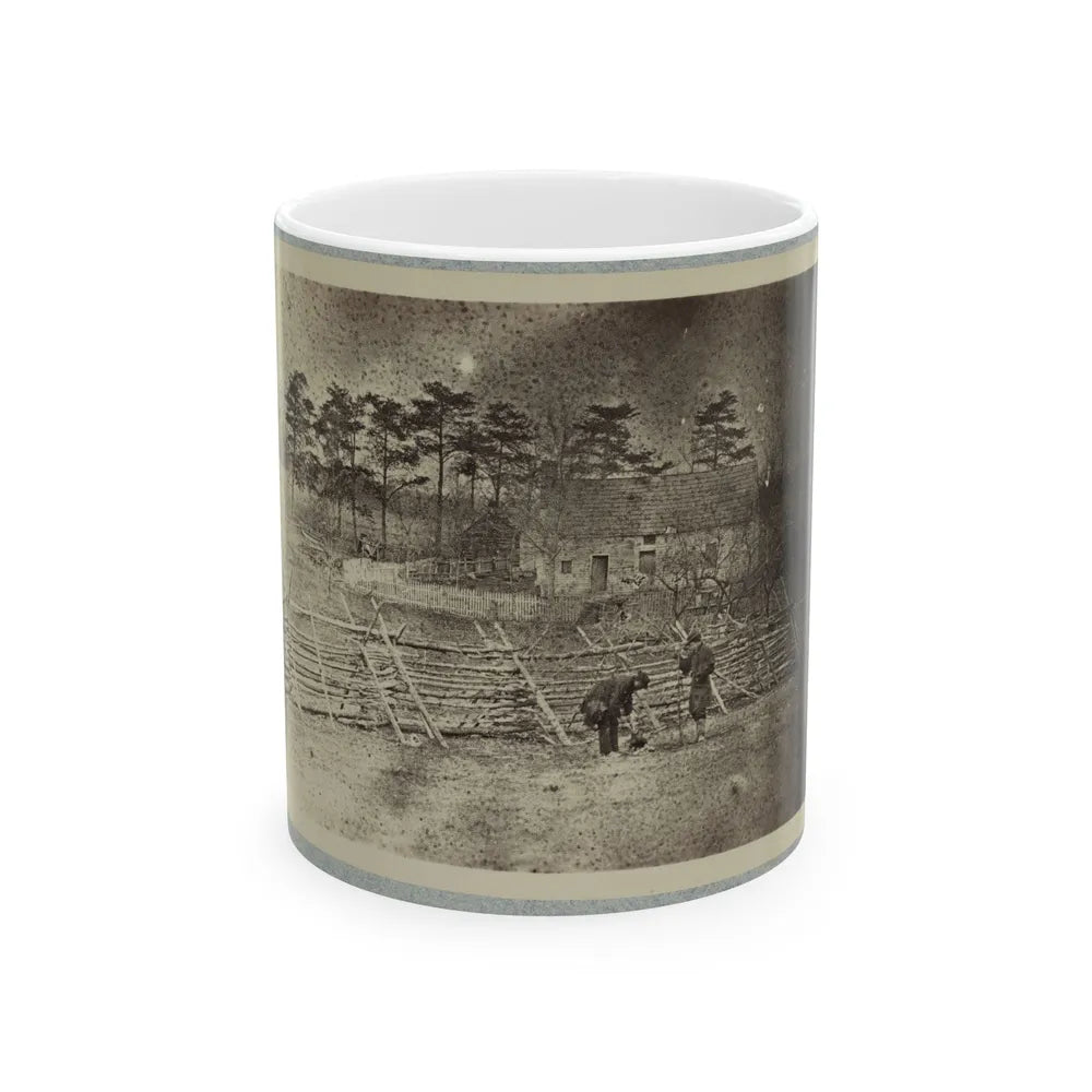 Battlefield Of Bull Run, Matthew's House (U.S. Civil War) White Coffee Mug-11oz-Go Mug Yourself