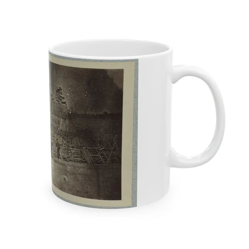 Battlefield Of Bull Run, Matthew's House (U.S. Civil War) White Coffee Mug-Go Mug Yourself