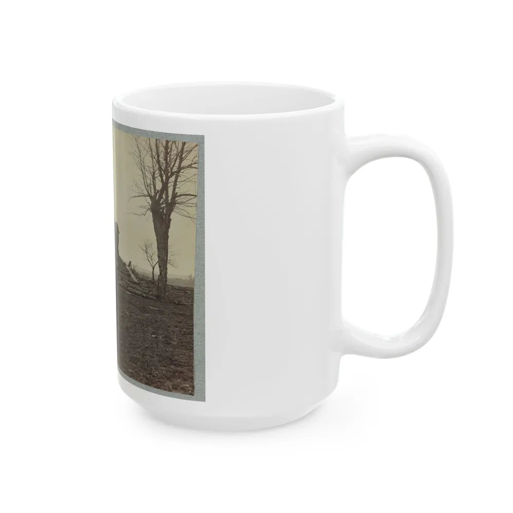 Battlefield Of Bull Run, Ruins Of Henry House (U.S. Civil War) White Coffee Mug-Go Mug Yourself