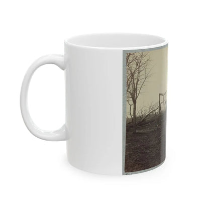 Battlefield Of Bull Run, Ruins Of Henry House (U.S. Civil War) White Coffee Mug-Go Mug Yourself