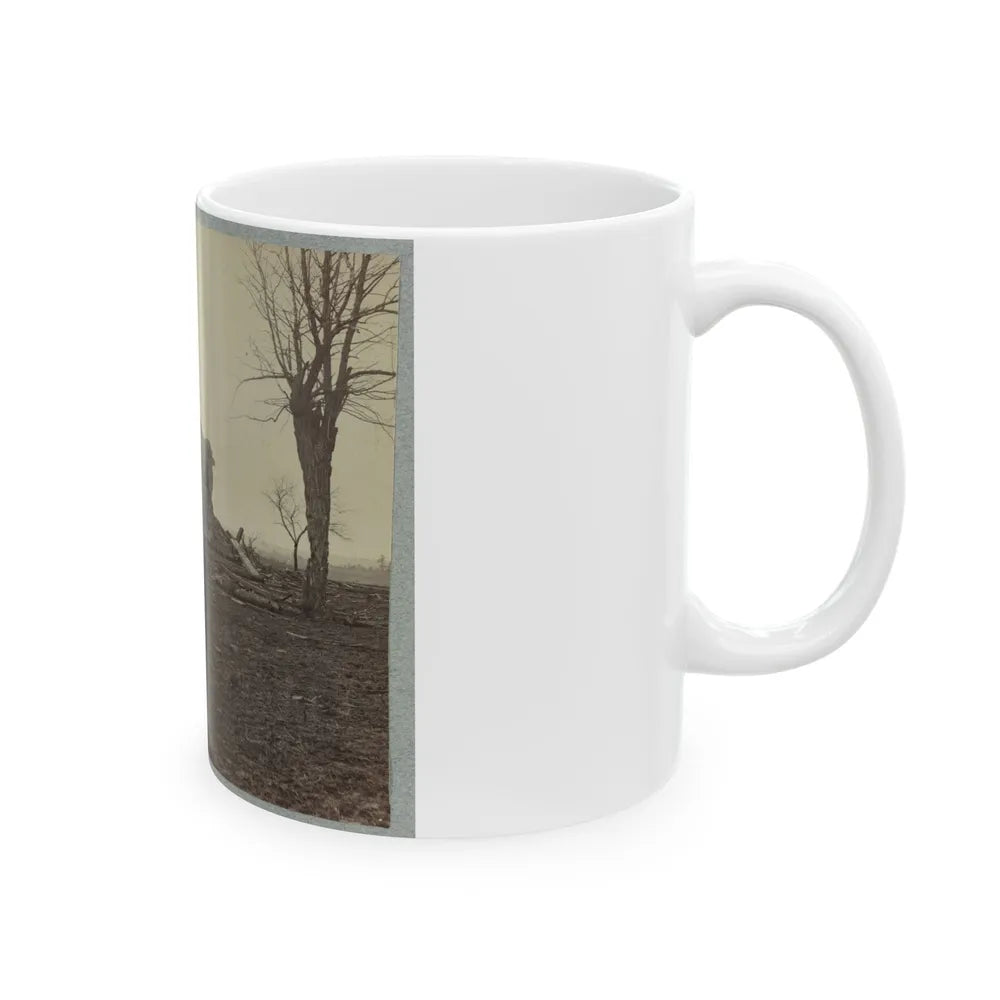 Battlefield Of Bull Run, Ruins Of Henry House (U.S. Civil War) White Coffee Mug-Go Mug Yourself