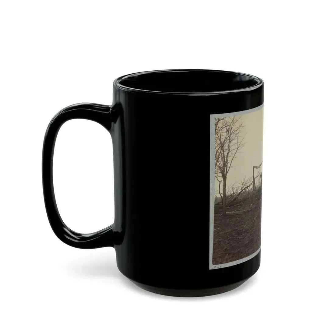 Battlefield Of Bull Run, Ruins Of Henry House (U.S. Civil War) Black Coffee Mug - Go Mug Yourself
