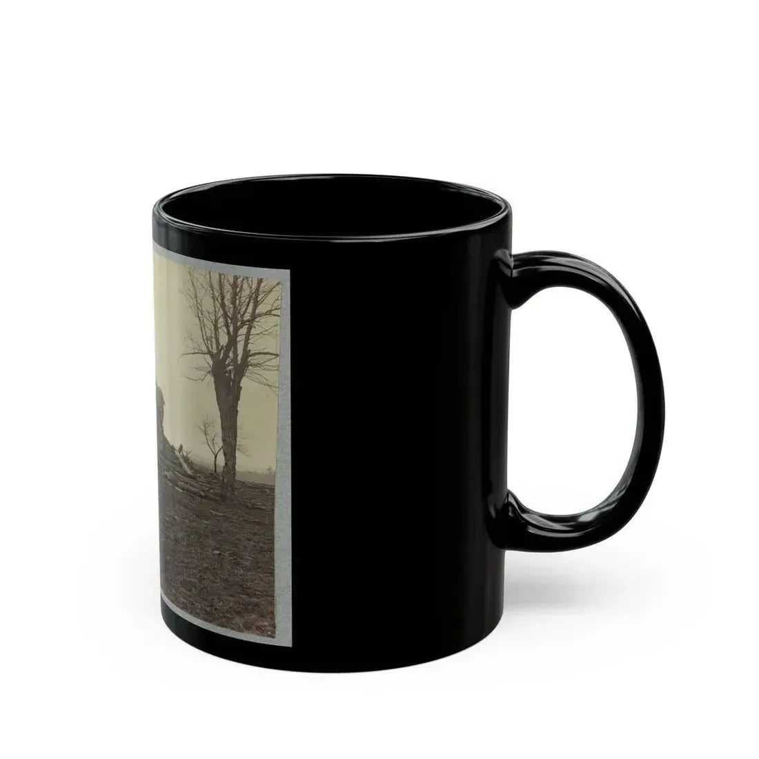 Battlefield Of Bull Run, Ruins Of Henry House (U.S. Civil War) Black Coffee Mug - Go Mug Yourself