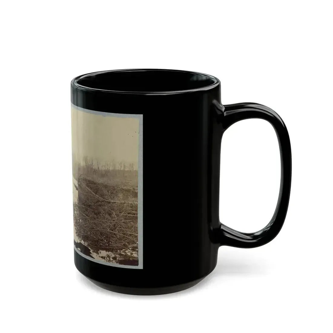 Battlefield Of Bull Run, Ruins Of The Stone Bridge 001 (U.S. Civil War) Black Coffee Mug - Go Mug Yourself