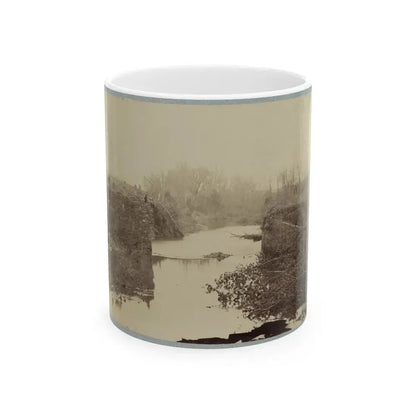 Battlefield Of Bull Run, Ruins Of The Stone Bridge 001 (U.S. Civil War) White Coffee Mug 11oz - Go Mug Yourself