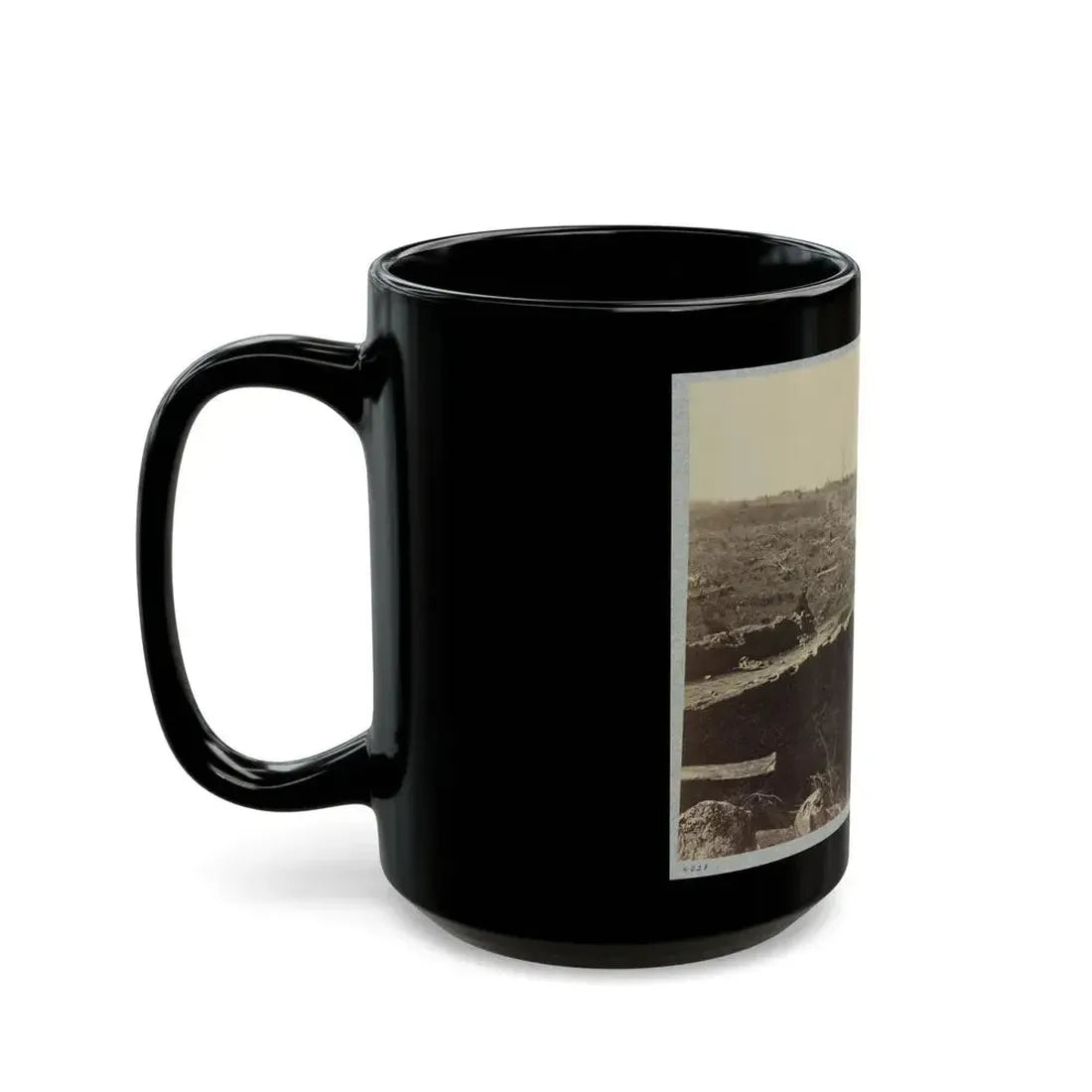 Battlefield Of Bull Run, Ruins Of The Stone Bridge (U.S. Civil War) Black Coffee Mug - Go Mug Yourself