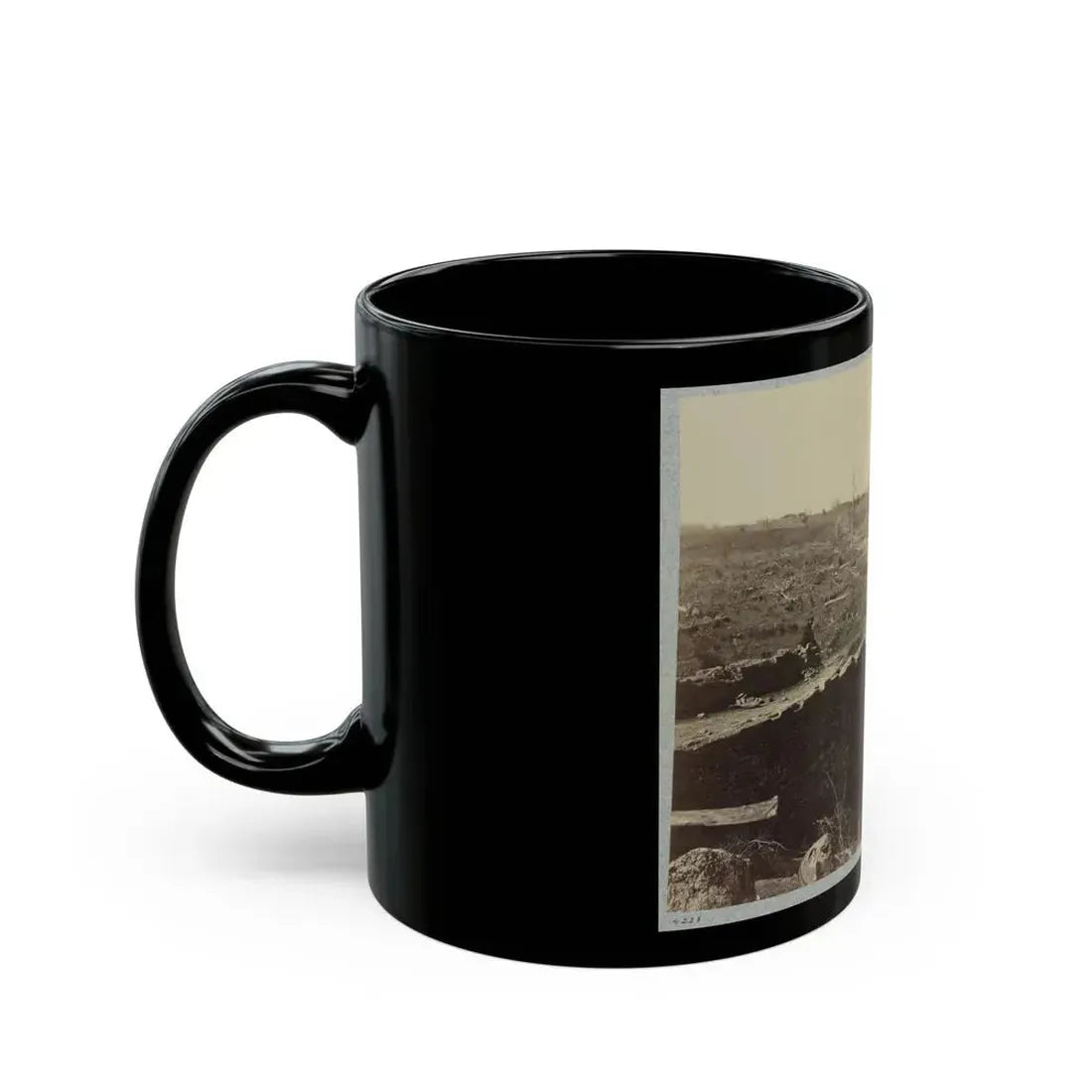 Battlefield Of Bull Run, Ruins Of The Stone Bridge (U.S. Civil War) Black Coffee Mug - Go Mug Yourself