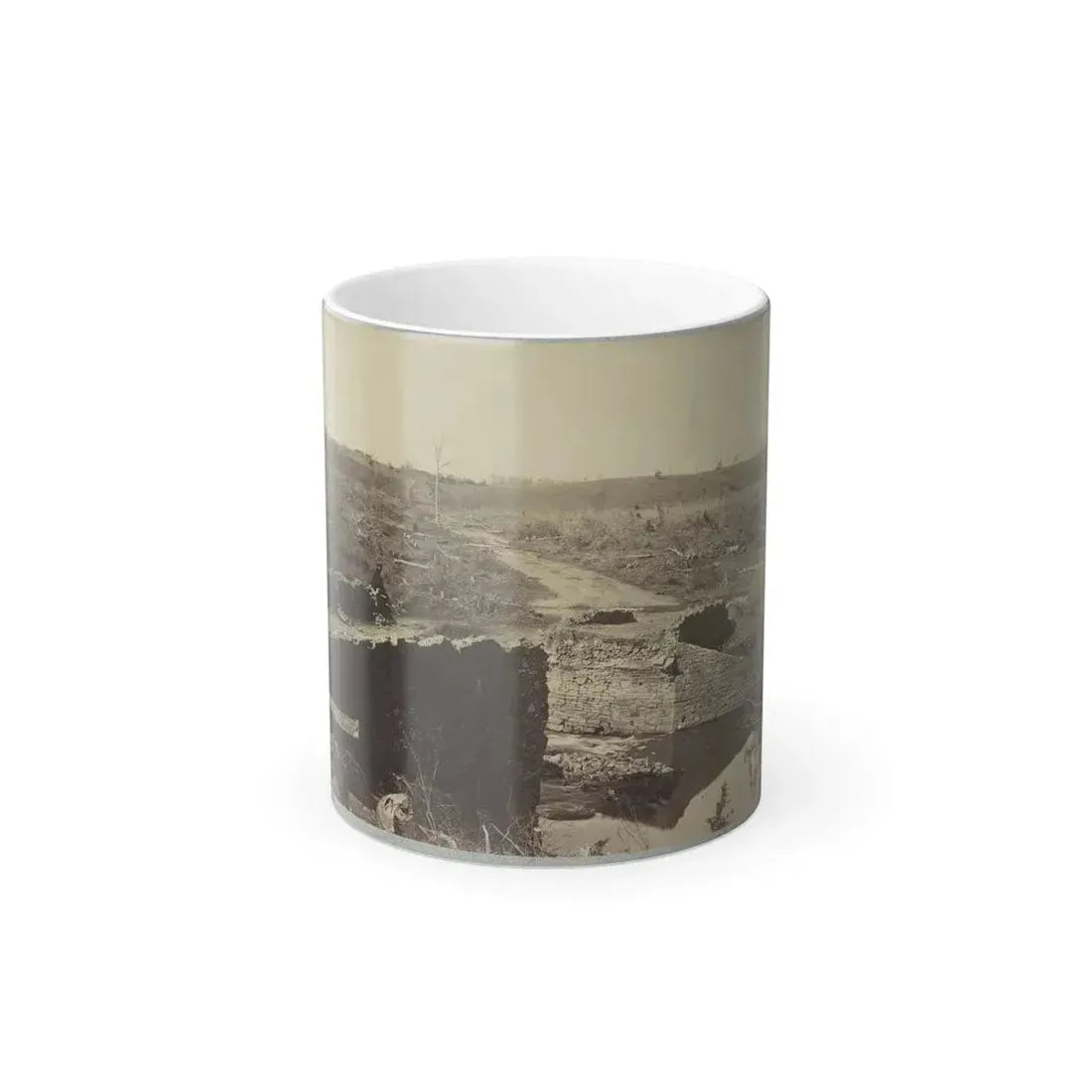Battlefield of Bull Run, Ruins of the Stone Bridge (U.S. Civil War) Color Changing Coffee Mug 11oz - Go Mug Yourself