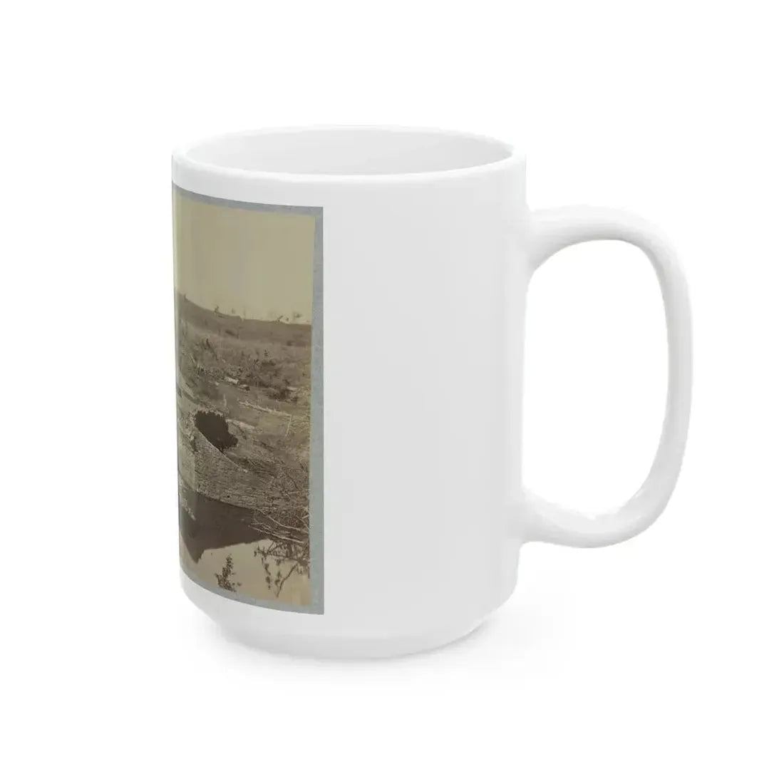 Battlefield Of Bull Run, Ruins Of The Stone Bridge (U.S. Civil War) White Coffee Mug - Go Mug Yourself