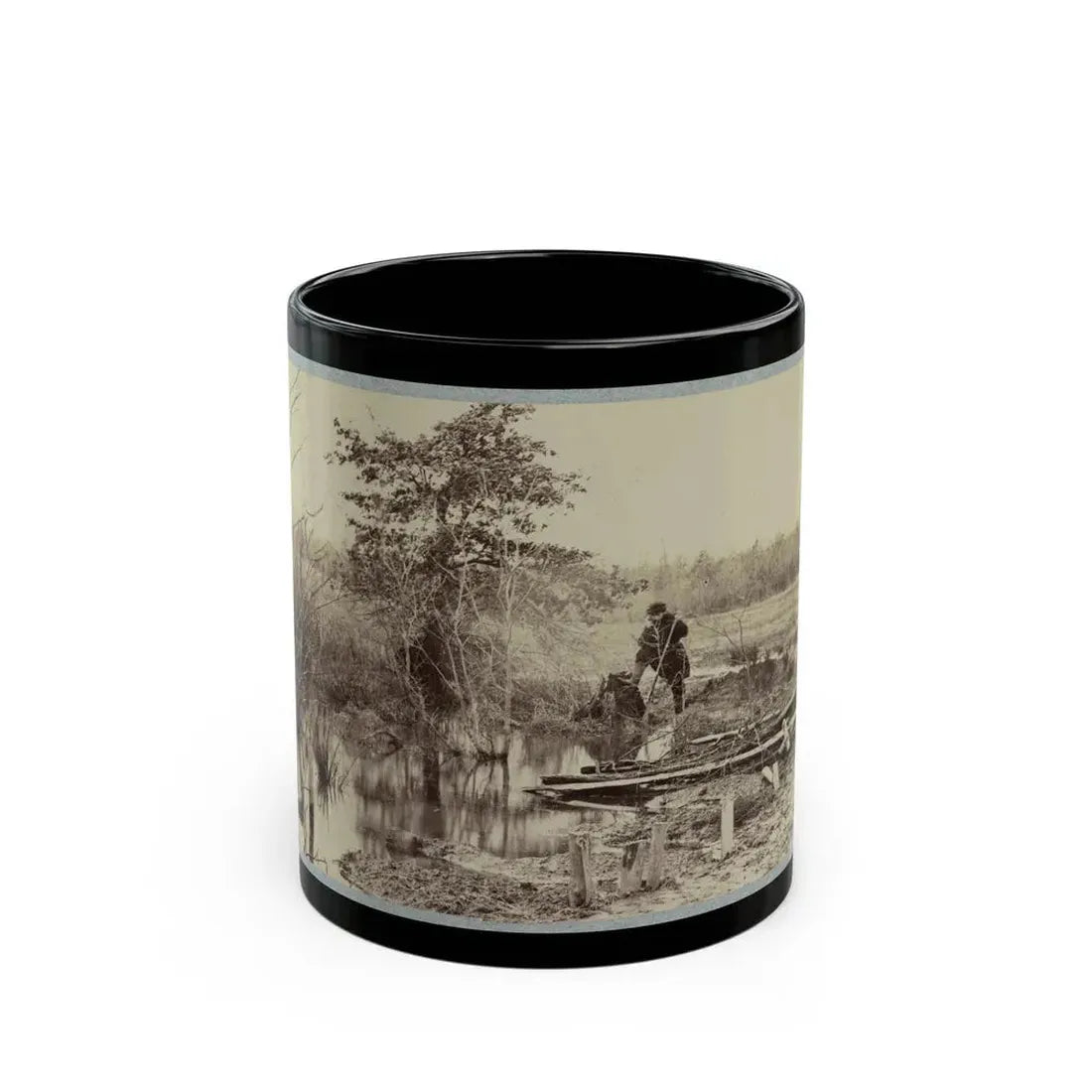 Battlefield Of Bull Run. Soldiers' Graves (U.S. Civil War) Black Coffee Mug 11oz - Go Mug Yourself
