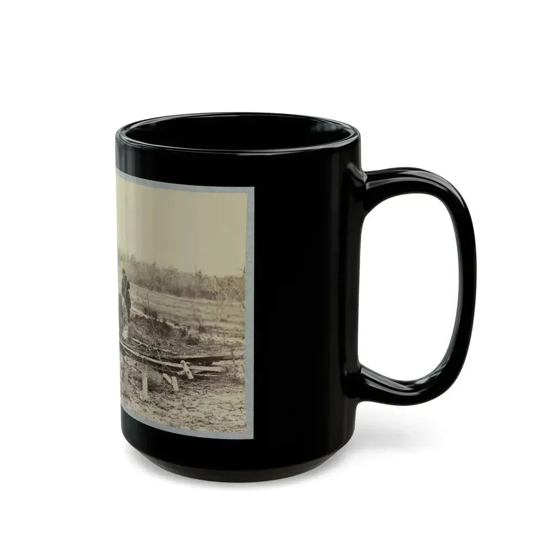 Battlefield Of Bull Run. Soldiers' Graves (U.S. Civil War) Black Coffee Mug - Go Mug Yourself