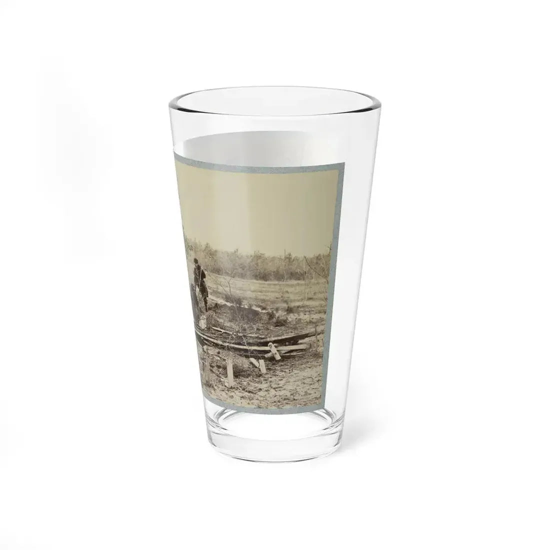 Battlefield Of Bull Run. Soldiers' Graves (U.S. Civil War) Pint Glass 16oz - Go Mug Yourself