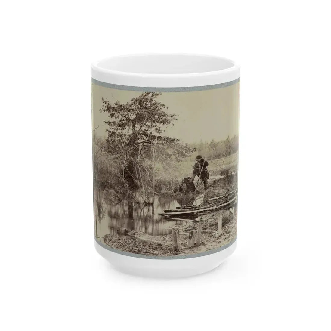 Battlefield Of Bull Run. Soldiers' Graves (U.S. Civil War) White Coffee Mug 15oz - Go Mug Yourself