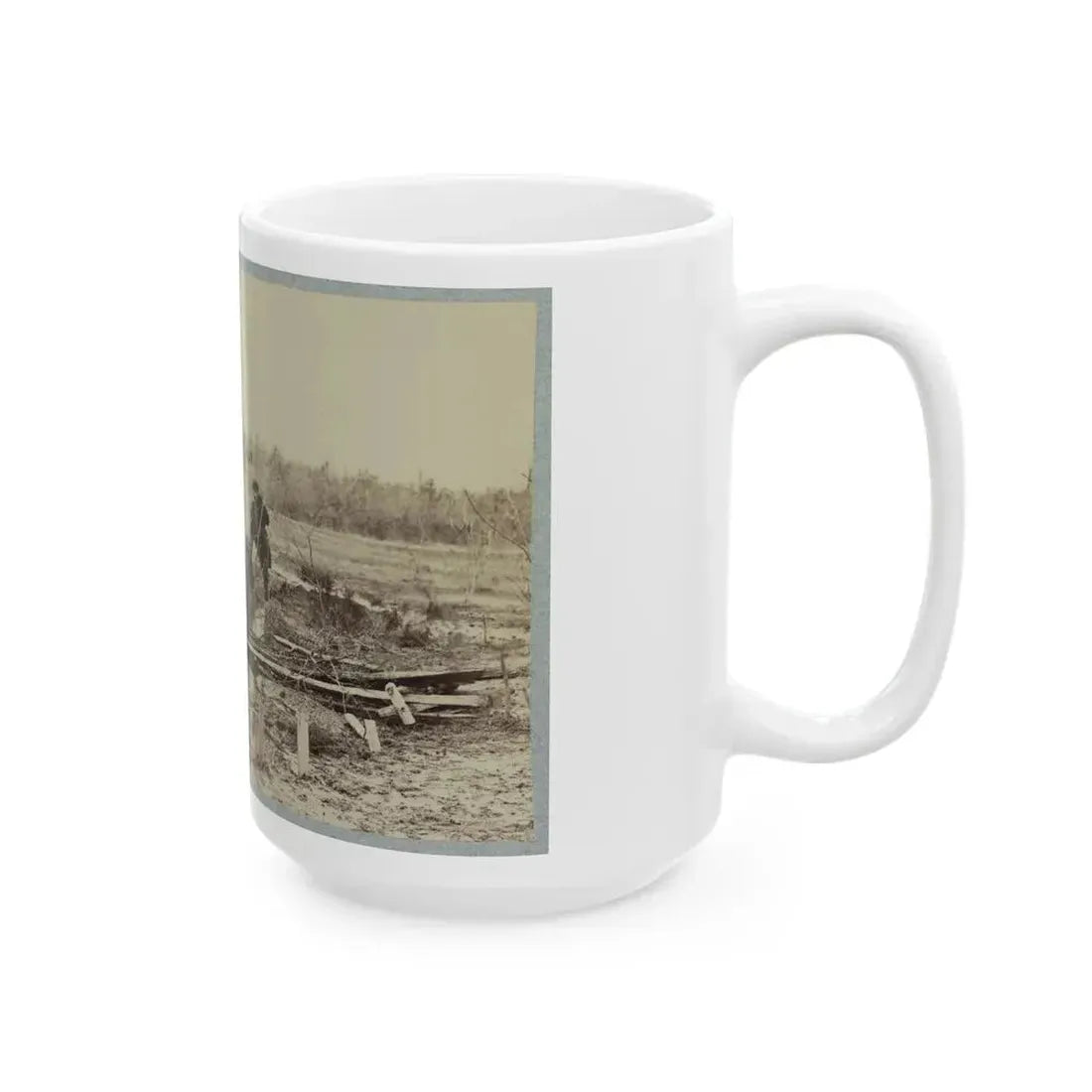 Battlefield Of Bull Run. Soldiers' Graves (U.S. Civil War) White Coffee Mug - Go Mug Yourself