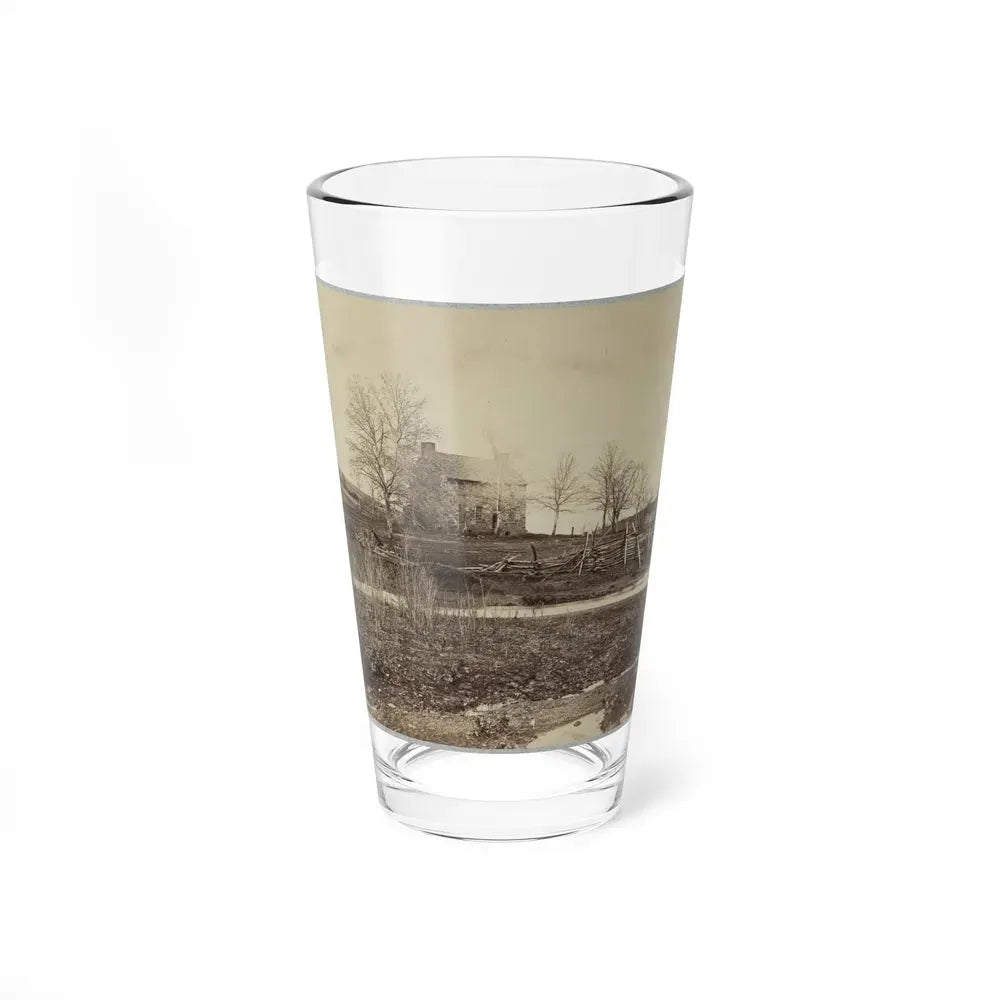 Battlefield Of Bull Run. Stone House On Warrenton Pike(2) (U.S. Civil War) Pint Glass 16oz 16oz - Go Mug Yourself