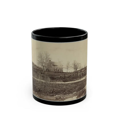 Battlefield Of Bull Run. Stone House On Warrenton Pike(2) (U.S. Civil War) Black Coffee Mug-11oz-Go Mug Yourself