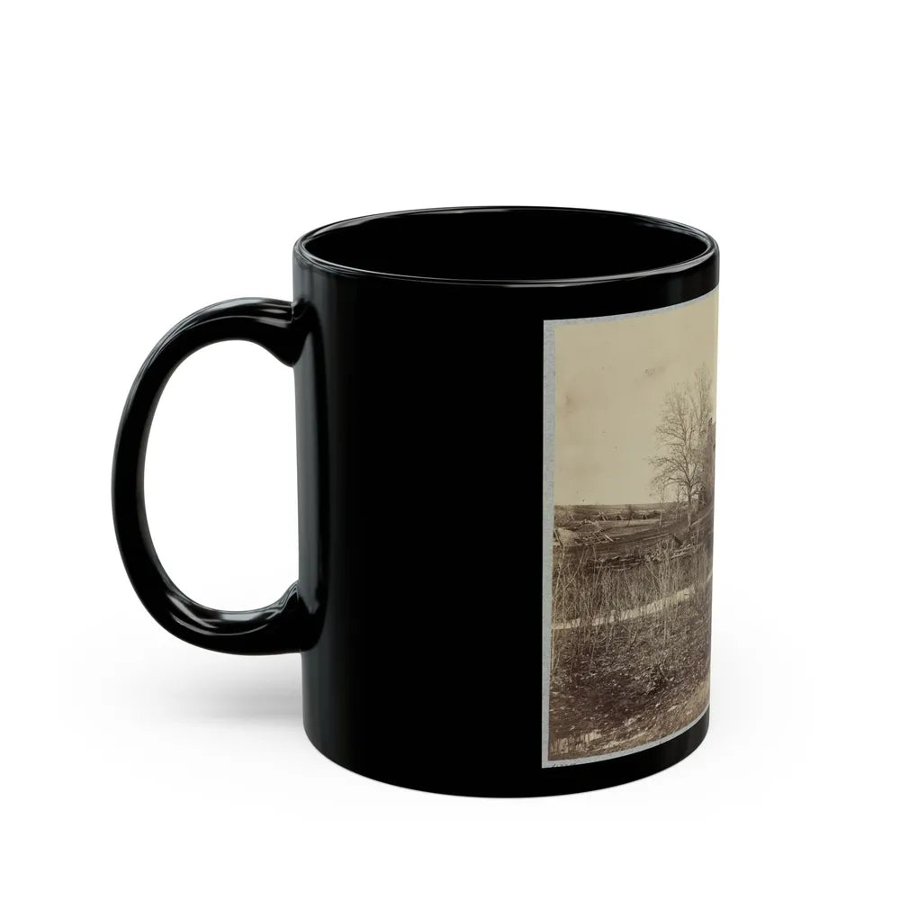 Battlefield Of Bull Run. Stone House On Warrenton Pike(2) (U.S. Civil War) Black Coffee Mug-Go Mug Yourself