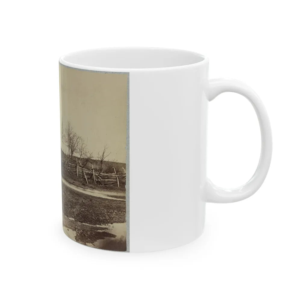 Battlefield Of Bull Run. Stone House On Warrenton Pike(2) (U.S. Civil War) White Coffee Mug-Go Mug Yourself
