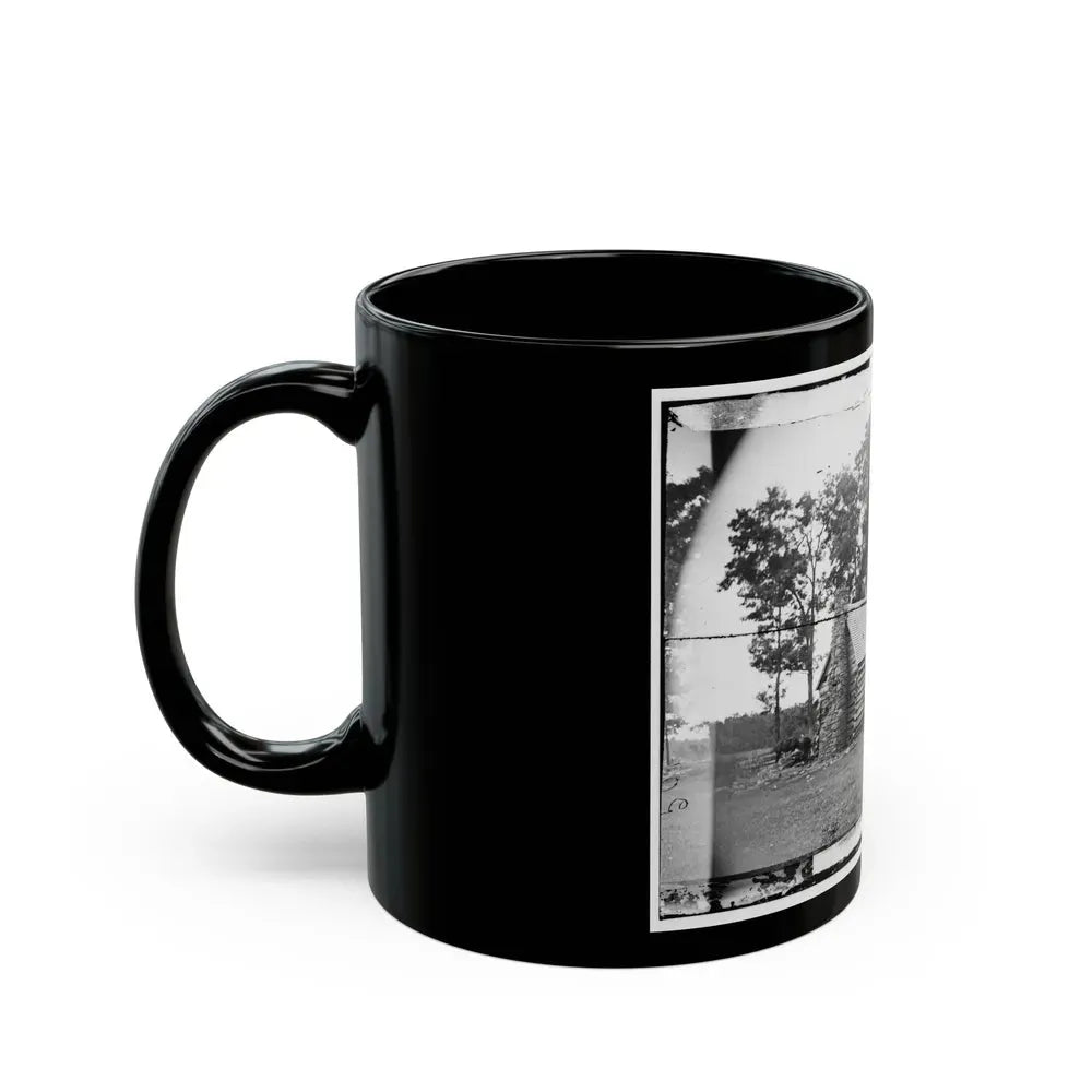 Battlefield Of Cedar Mountain House Riddled With Cannon Balls In Which Gen. Winder Was Killed (U.S. Civil War) Black Coffee Mug - Go Mug Yourself