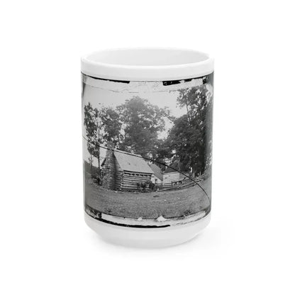 Battlefield Of Cedar Mountain House Riddled With Cannon Balls In Which Gen. Winder Was Killed (U.S. Civil War) White Coffee Mug 15oz - Go Mug Yourself