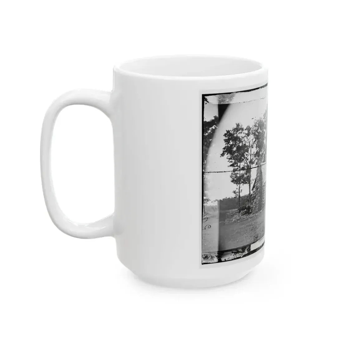 Battlefield Of Cedar Mountain House Riddled With Cannon Balls In Which Gen. Winder Was Killed (U.S. Civil War) White Coffee Mug - Go Mug Yourself