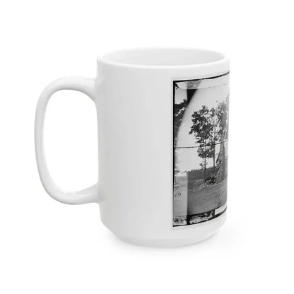 Battlefield Of Cedar Mountain House Riddled With Cannon Balls In Which Gen. Winder Was Killed (U.S. Civil War) White Coffee Mug - Go Mug Yourself