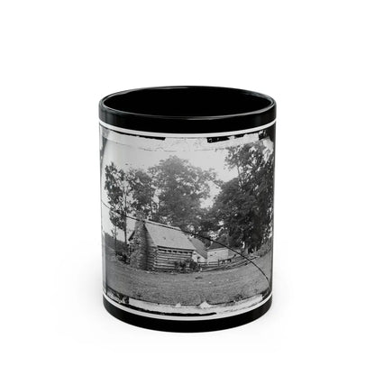 Battlefield Of Cedar Mountain House Riddled With Cannon Balls In Which Gen. Winder Was Killed (U.S. Civil War) Black Coffee Mug-11oz-Go Mug Yourself