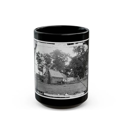 Battlefield Of Cedar Mountain House Riddled With Cannon Balls In Which Gen. Winder Was Killed (U.S. Civil War) Black Coffee Mug-15oz-Go Mug Yourself