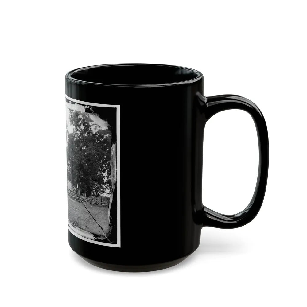 Battlefield Of Cedar Mountain House Riddled With Cannon Balls In Which Gen. Winder Was Killed (U.S. Civil War) Black Coffee Mug-Go Mug Yourself