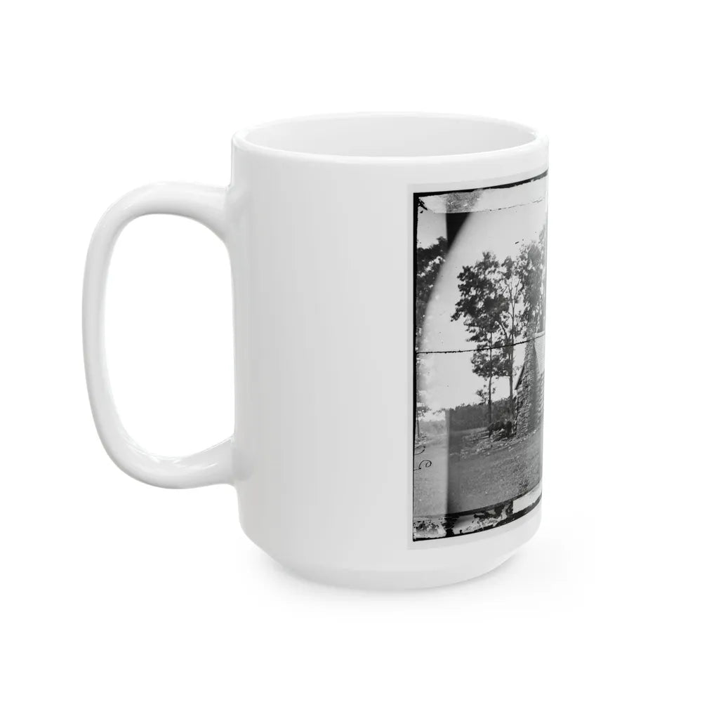 Battlefield Of Cedar Mountain House Riddled With Cannon Balls In Which Gen. Winder Was Killed (U.S. Civil War) White Coffee Mug-Go Mug Yourself