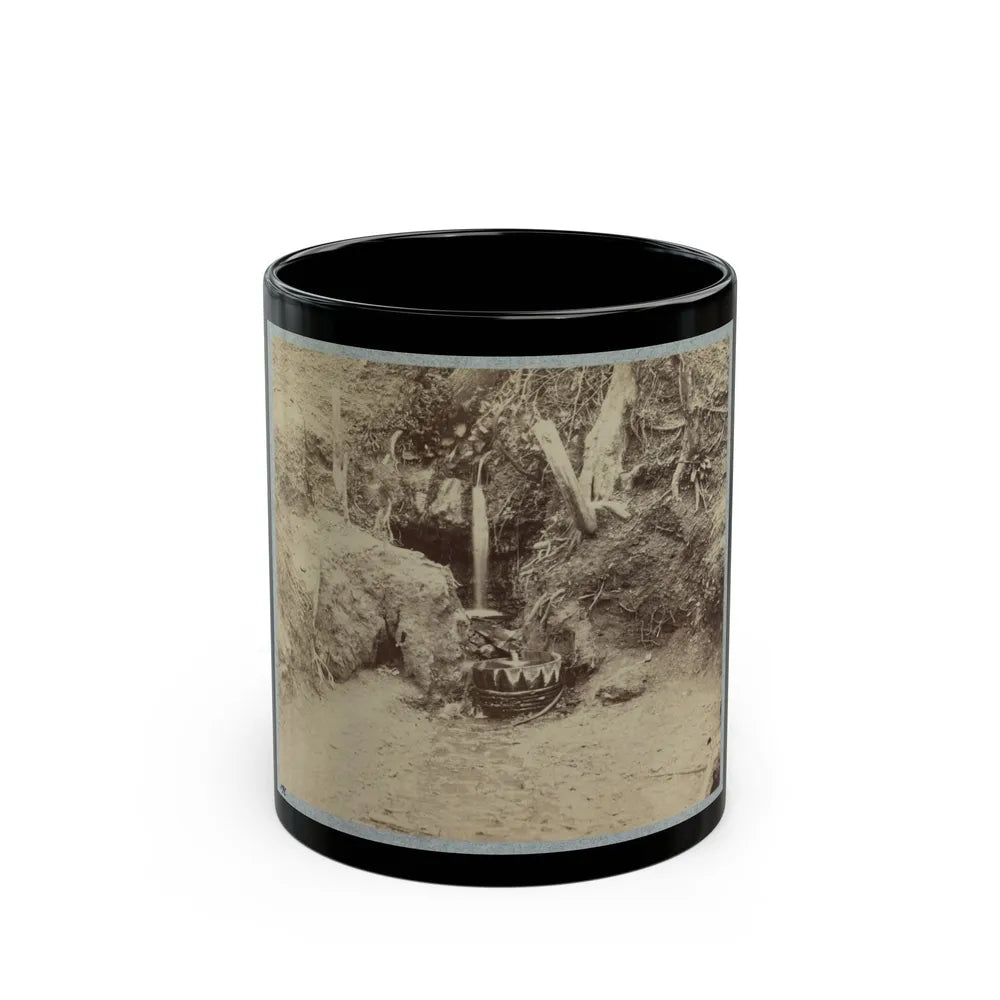 Battlefield Of Chickasaw Bayou, Miss. The Poison Spring, February, 1864 (U.S. Civil War) Black Coffee Mug-11oz-Go Mug Yourself