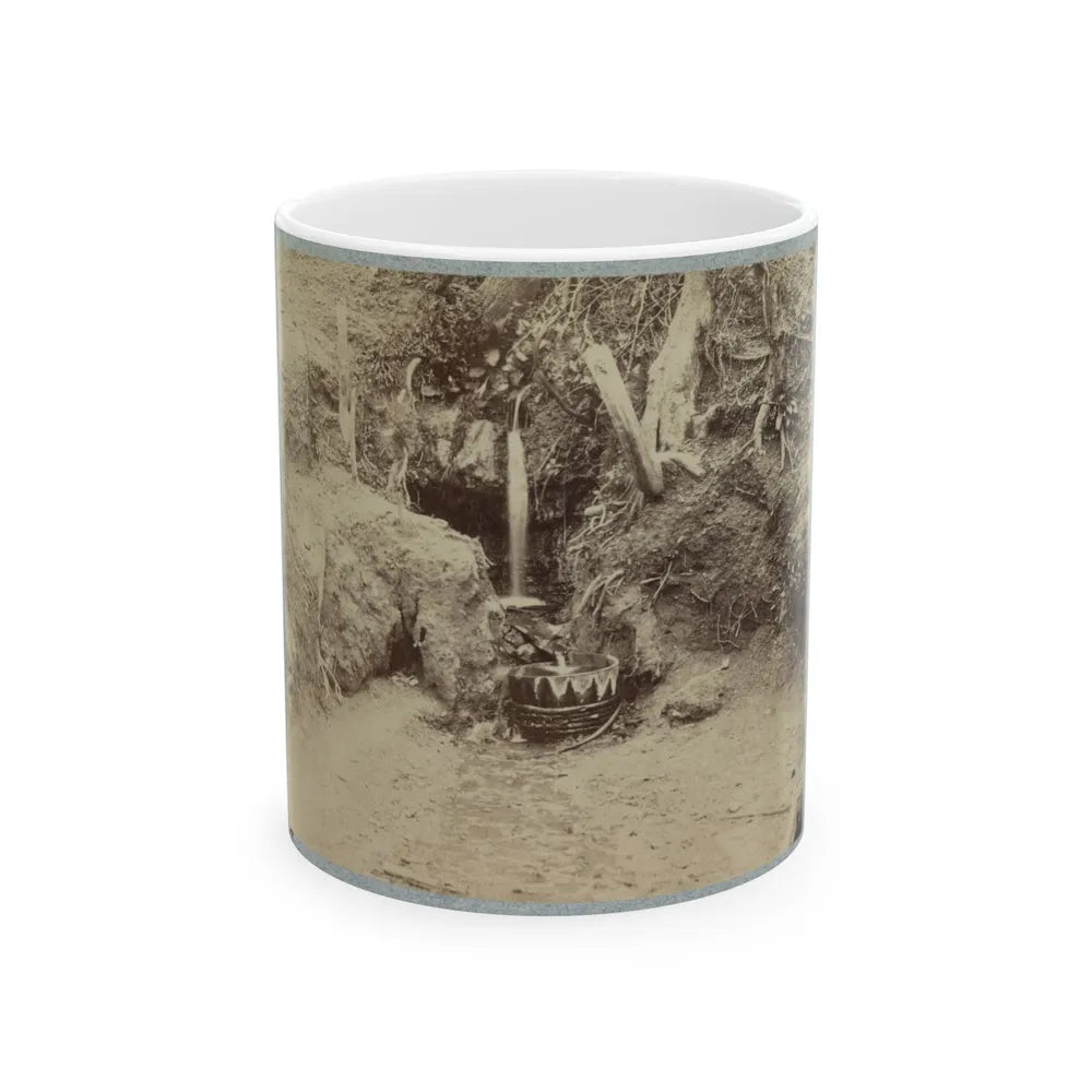 Battlefield Of Chickasaw Bayou, Miss. The Poison Spring, February, 1864 (U.S. Civil War) White Coffee Mug-Go Mug Yourself