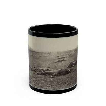 Battlefield Of Gettysburg. Bodies Of Dead Federal Soldiers On The Field Of The First Day's Battle(2) (U.S. Civil War) Black Coffee Mug 11oz - Go Mug Yourself