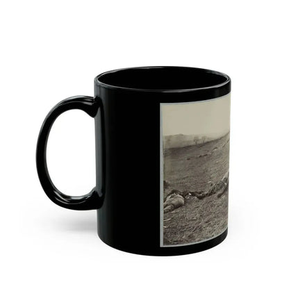 Battlefield Of Gettysburg. Bodies Of Dead Federal Soldiers On The Field Of The First Day's Battle(2) (U.S. Civil War) Black Coffee Mug - Go Mug Yourself