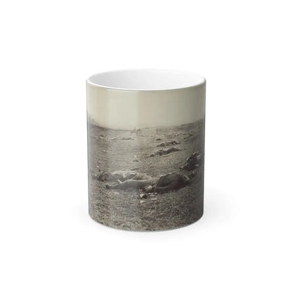Battlefield of Gettysburg. Bodies of Dead Federal Soldiers on the Field of the First Day's Battle(2) (U.S. Civil War) Color Changing Coffee Mug 11oz Default Title - Go Mug Yourself