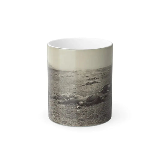 Battlefield of Gettysburg. Bodies of Dead Federal Soldiers on the Field of the First Day's Battle(2) (U.S. Civil War) Color Changing Coffee Mug 11oz Default Title - Go Mug Yourself