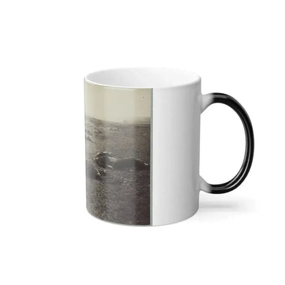 Battlefield of Gettysburg. Bodies of Dead Federal Soldiers on the Field of the First Day's Battle(2) (U.S. Civil War) Color Changing Coffee Mug 11oz - Go Mug Yourself