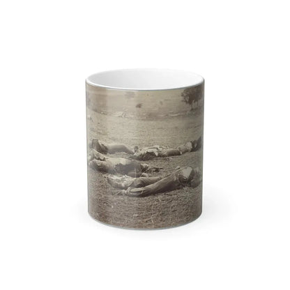 Battlefield of Gettysburg. Bodies of Dead Federal Soldiers on the Field of the First Day's Battle (U.S. Civil War) Color Changing Coffee Mug 11oz Default Title 11oz - Go Mug Yourself