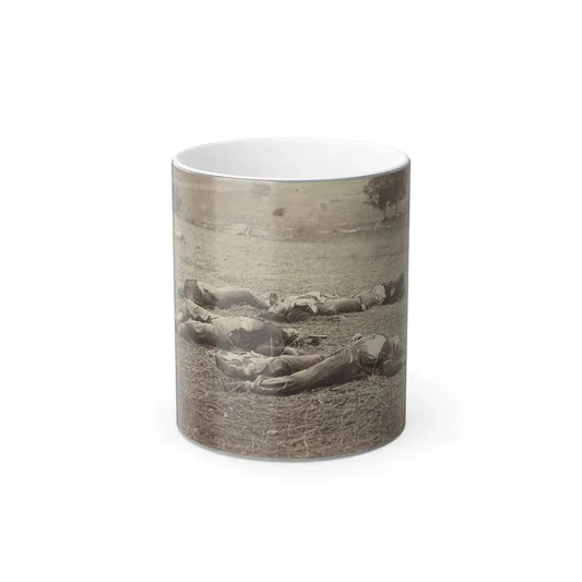 Battlefield of Gettysburg. Bodies of Dead Federal Soldiers on the Field of the First Day's Battle (U.S. Civil War) Color Changing Coffee Mug 11oz Default Title 11oz - Go Mug Yourself