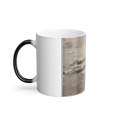 Battlefield of Gettysburg. Bodies of Dead Federal Soldiers on the Field of the First Day's Battle (U.S. Civil War) Color Changing Coffee Mug 11oz - Go Mug Yourself